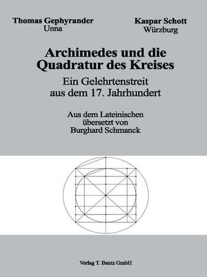 cover image of Archimedes und die Quadratur des Kreises